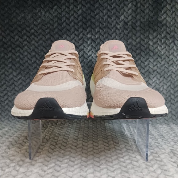 Adidas UltraBoost 21 Women's Athletic Running Shoes Pink Beige White Size 11 - Picture 4 of 15